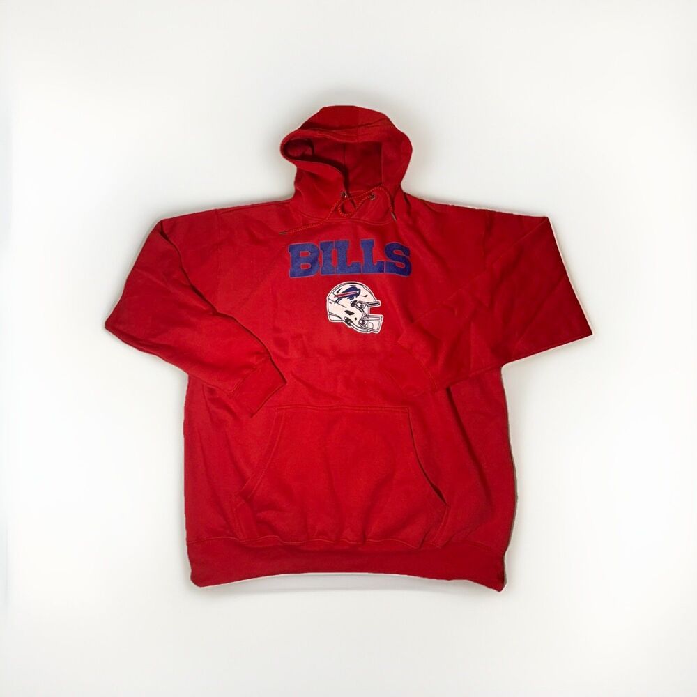 NWOT Buffalo Bills Fanatics Hoodie Red Pullover Sweatshirt Men’s 2XL NFL